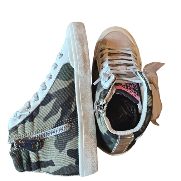 Vintage Havana Dorit High Camo Sneakers NEW - Picture 6 of 7